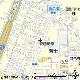 茶菓心谷清栄堂芳士店周辺の地図