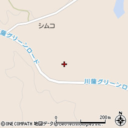 鹿児島県薩摩郡さつま町神子周辺の地図