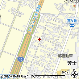 宮崎県宮崎市芳士576周辺の地図