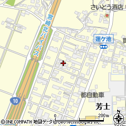 宮崎県宮崎市芳士788周辺の地図