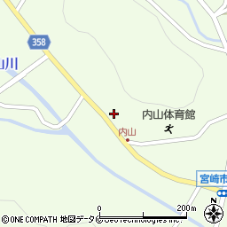 宮崎県宮崎市高岡町内山278周辺の地図