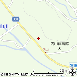 宮崎県宮崎市高岡町内山300周辺の地図