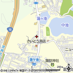 宮崎北警察署蓮ヶ池交番周辺の地図