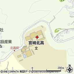 宮崎県立宮崎北高等学校周辺の地図