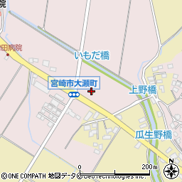 セブンイレブン宮崎大瀬町店周辺の地図