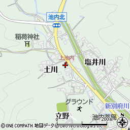 宮崎県宮崎市池内町（立野下）周辺の地図