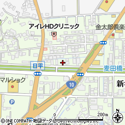 宮崎中古タイヤセンター周辺の地図