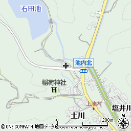 宮崎県宮崎市池内町（松尾下）周辺の地図