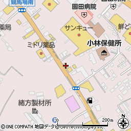宮崎トヨペット小林店周辺の地図