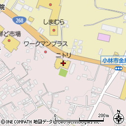 ニトリ小林店周辺の地図