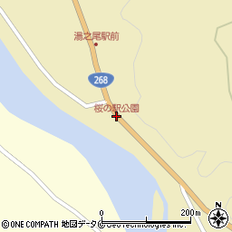 桜の駅公園周辺の地図
