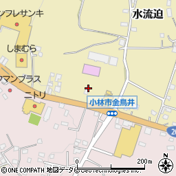 宮崎県小林市水流迫217周辺の地図