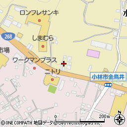 宮崎県小林市水流迫229周辺の地図