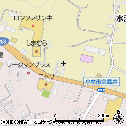 宮崎県小林市水流迫229-6周辺の地図