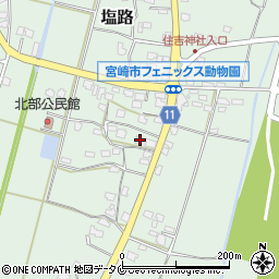 宮崎県宮崎市塩路2529周辺の地図