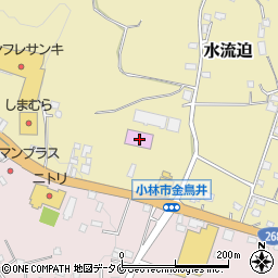 宮崎県小林市水流迫217-2周辺の地図
