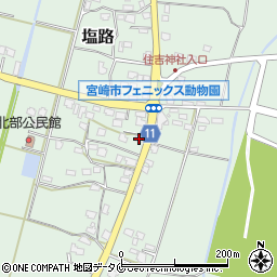 宮崎県宮崎市塩路2528周辺の地図