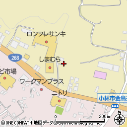 宮崎県小林市水流迫227周辺の地図
