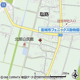 宮崎県宮崎市塩路2522周辺の地図