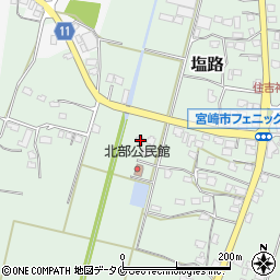 宮崎県宮崎市塩路1334周辺の地図