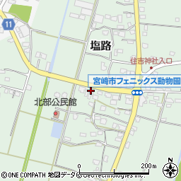 宮崎県宮崎市塩路2507周辺の地図