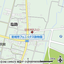 住吉神社入口周辺の地図