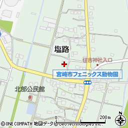 宮崎県宮崎市塩路2484周辺の地図
