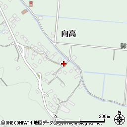 宮崎県東諸県郡国富町向高1393周辺の地図