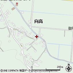 宮崎県東諸県郡国富町向高1393-1周辺の地図