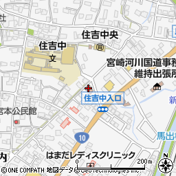 宮崎市役所　諸施設等周辺の地図