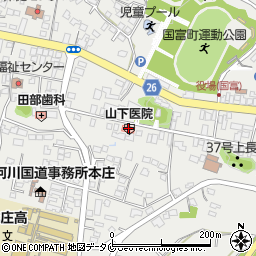 山下医院周辺の地図