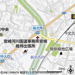 サポートレンタカー宮崎店周辺の地図