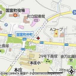 ファミリーマート国富仲町店周辺の地図