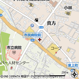 宮崎県小林市真方455周辺の地図