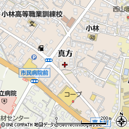 宮崎県小林市真方477周辺の地図