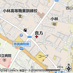 宮崎県小林市真方437周辺の地図