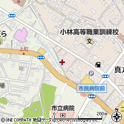 宮崎県小林市真方433周辺の地図