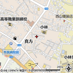 宮崎県小林市真方447周辺の地図
