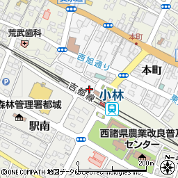 小林警察署小林駅前交番周辺の地図