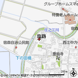 宮崎県宮崎市塩路249-6周辺の地図