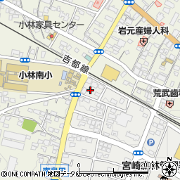 宮崎県小林市駅南5周辺の地図