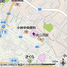 小林市市民体育館周辺の地図