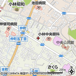 宮崎銀行仲町出張所周辺の地図