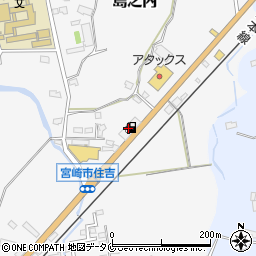 ＳＯＬＡＴＯ宮崎北ＳＳ周辺の地図