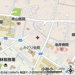 宮崎県小林市真方102周辺の地図