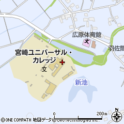 日章学園グループ宮崎ユニバーサル・カレッジ周辺の地図