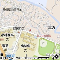 宮崎県小林市真方1039周辺の地図