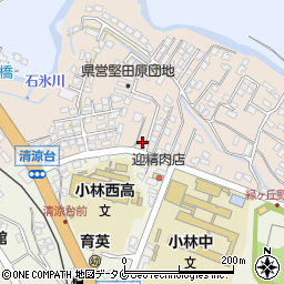 宮崎県小林市真方1053周辺の地図