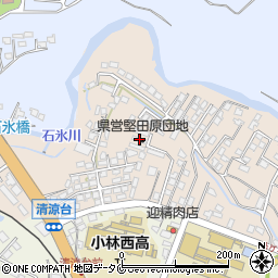 県営堅田原団地周辺の地図