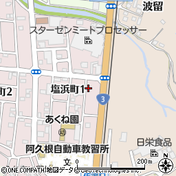 ファミリーマート阿久根波留店周辺の地図